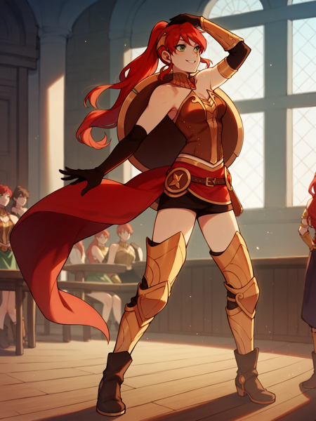 Pyrrha Nikos (RWBY) - 4 Outfits