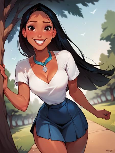 Pocahontas Disney Princess - SD 1.5 | XL PONY - by YeiyeiArt