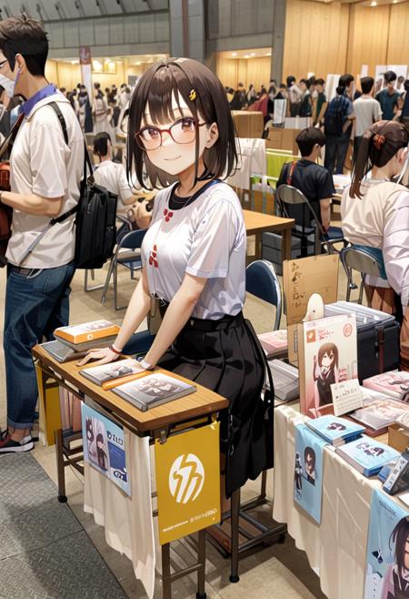 同人誌即売会 / Doujinshi convention SDXL
