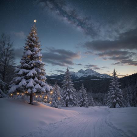 Cinematic Vintage + Modern Christmas style F1D + XL + SD1.5