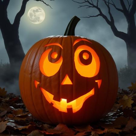 Halloween pumpkin carving LoRA [FLUX]