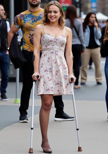 Flux leg amputee (v2+v3 with crutches)