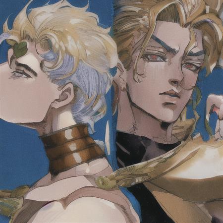 Hirohiko Araki JoJo cover art LORA