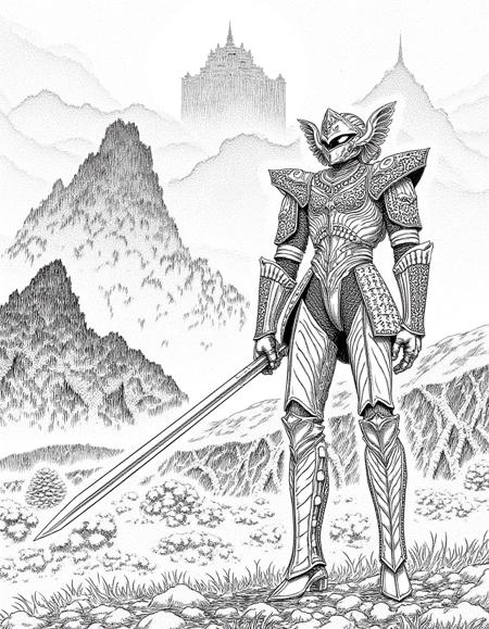 Kentaro Miura (Berserk Manga) Style Flux