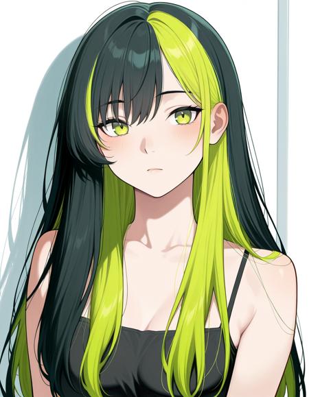 Black With Green Streaks Hair版本v1.0 (ID: 1225160)