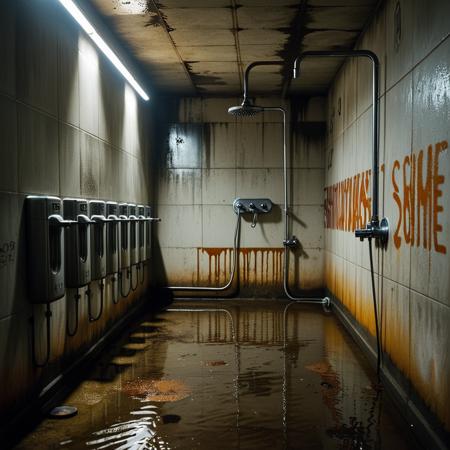 Prison shower background
