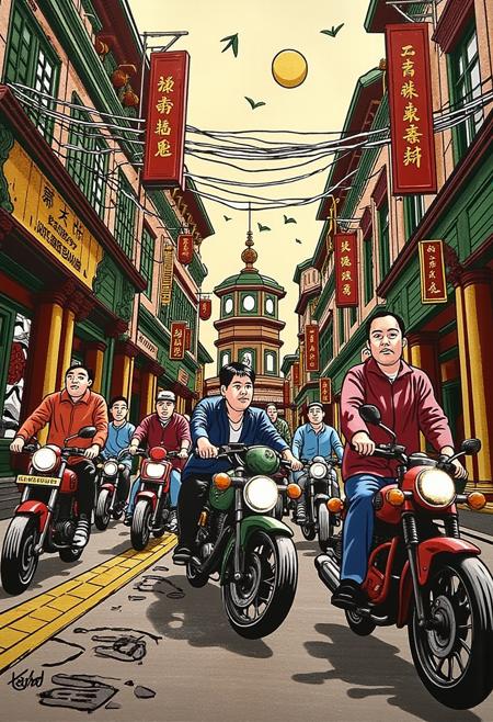 Dong Ho art Flux by Lâm Panda