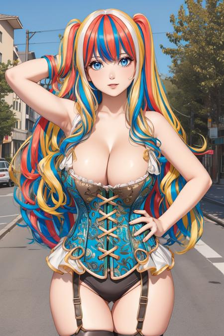 ?Hair Flair Collection? - Multi Color Hairstyle