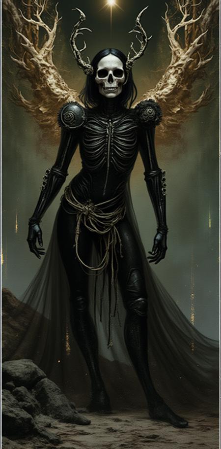 Dragon Age tarot card Dr4GnAg3 Flux Lora