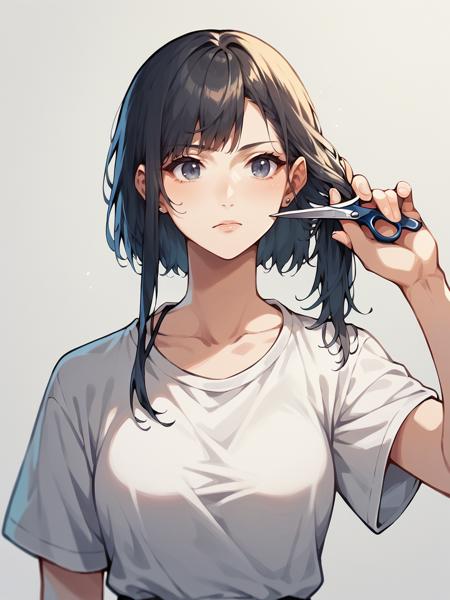 Haircutting & Holding Scissors/Knife/ect