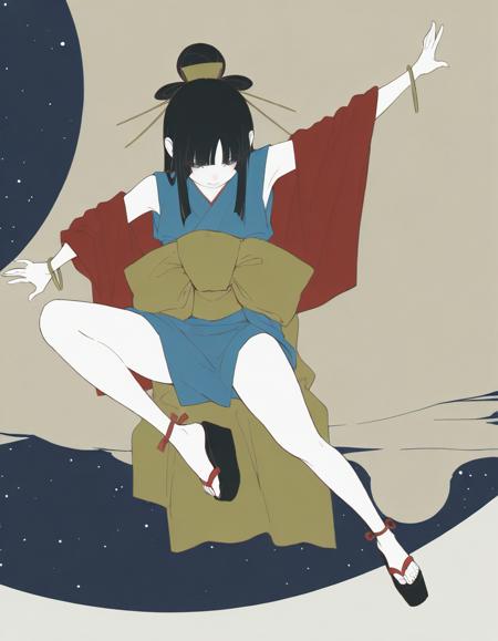 OC girl from tuki.『ひゅるりらぱっぱ』by 十八番茶 mado [Illustrious/NAI, Pony XL] HYURURIRAPAPPA