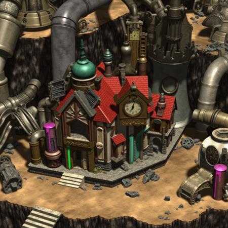 Final Fantasy 7 Original Background Style