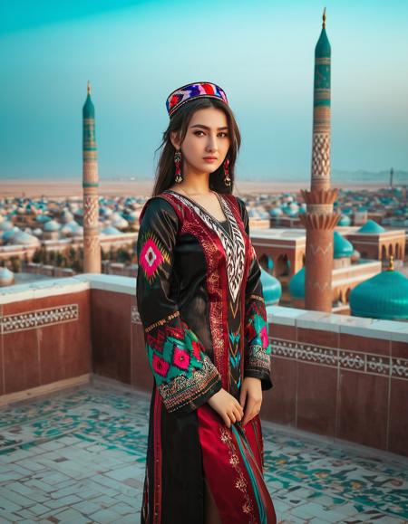 Uyghur Etles LoRA | 维吾尔艾德莱斯裙