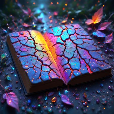 Colorful Chaos Cracks and Drops XL
