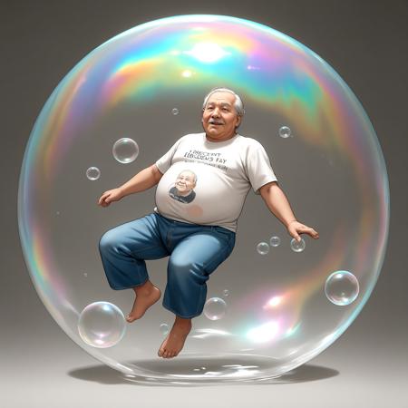 iridescent giant bubble-shaped dome