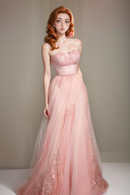 Strapless Pink Gown