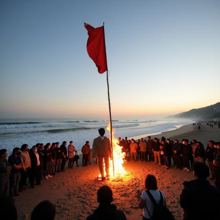 Effigy / Flag Burning Protest (Flux)