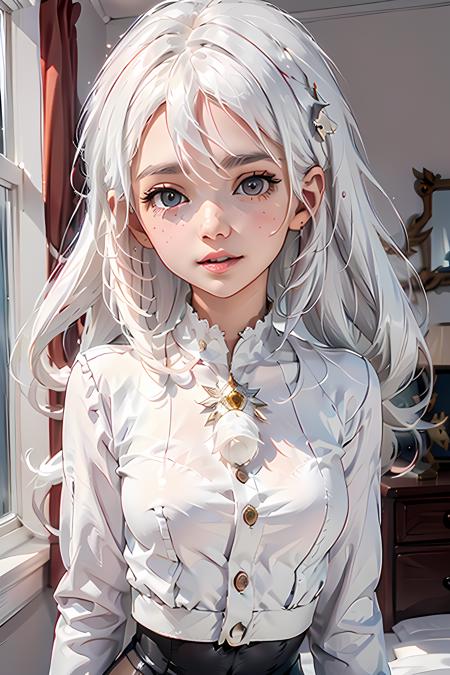 Only Eleni - white haired genius