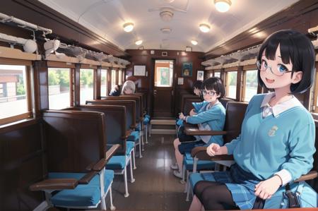 オハ35 / JNR oha35 train interior SD15