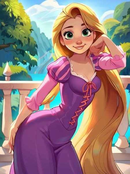 Rapunzel (Tangled) Disney Princess - SD 1.5 | XL PONY - by YeiyeiArt