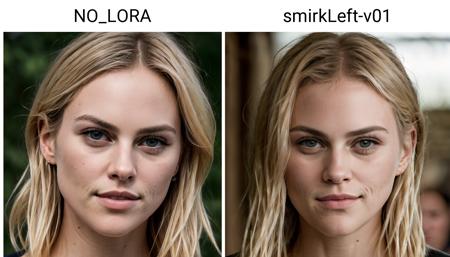 Look alive! Smirking facial expression / emotion
