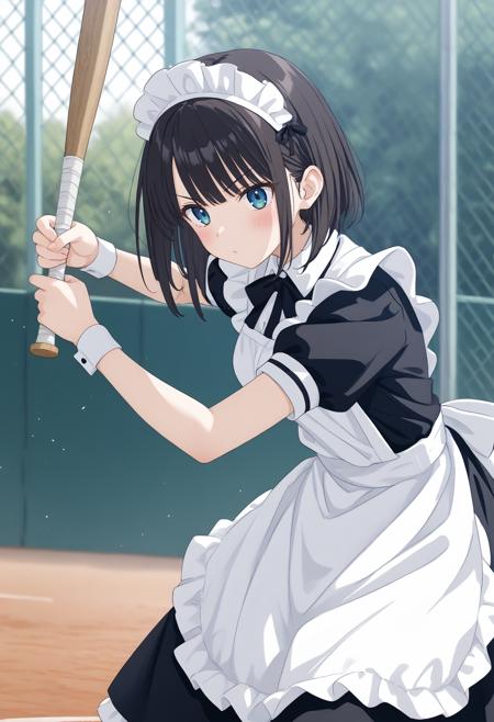 [SDXL&Pony] batting stance / baseball bat / バッティングフォーム / スイング / 野球
