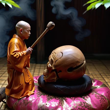 Chinese temple block 木魚