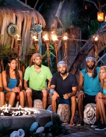 Survivor Tribal Council - SDXL 1.0
