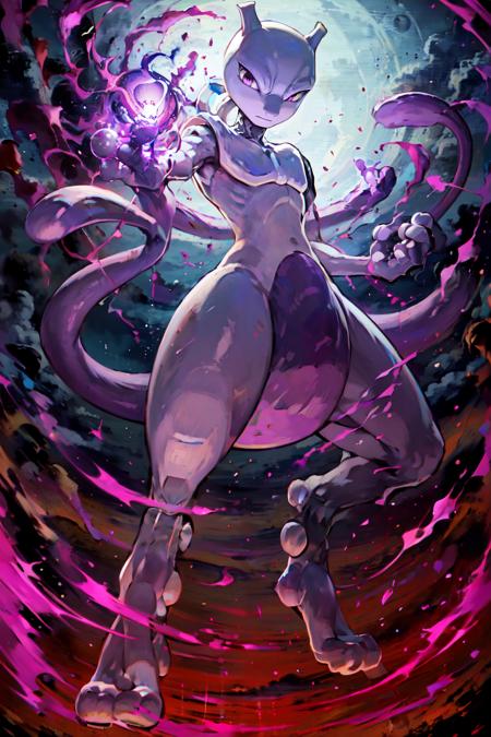 Mewtwo: The World's Strongest Pokemon | ミュウツー  (Pokedex #0150) [Illustrious & Pony & SD1.5]