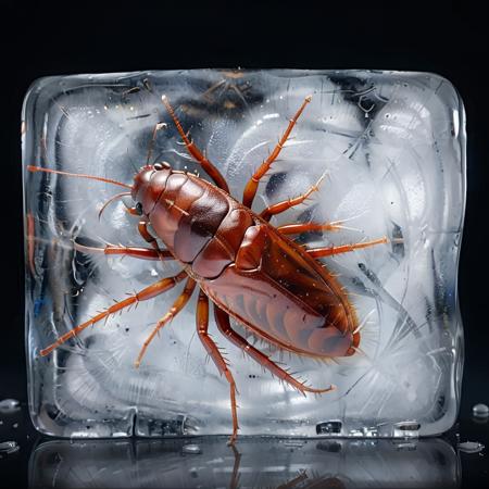 Frozen to Block of ice