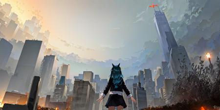 [LoRA] Movie Spider-man into the Spiderverse Landscape Style