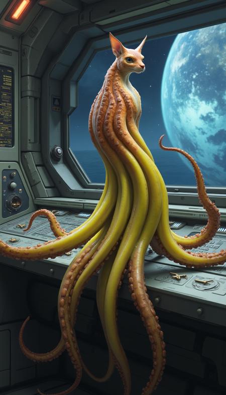 Cephalyra - Human/Squid hybrid - FLUX