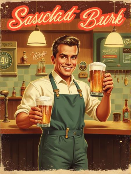 50s Illustration Style