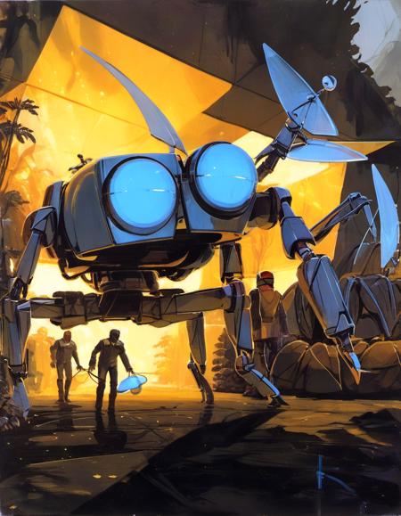 1960's Science Fiction Book Covers - Syd Mead Style - SDXL 1.0