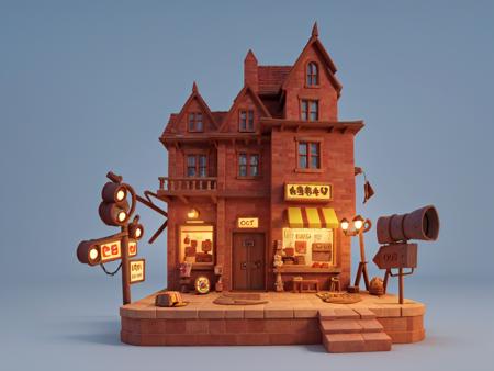 MsceneMix 卡通景景大模型