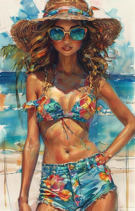 style of Beachwear fashion [SDXL] 265