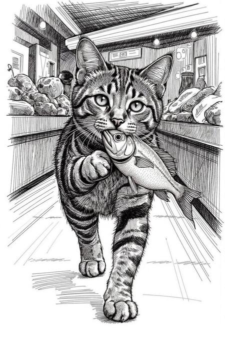 Crosshatch Drawing Style