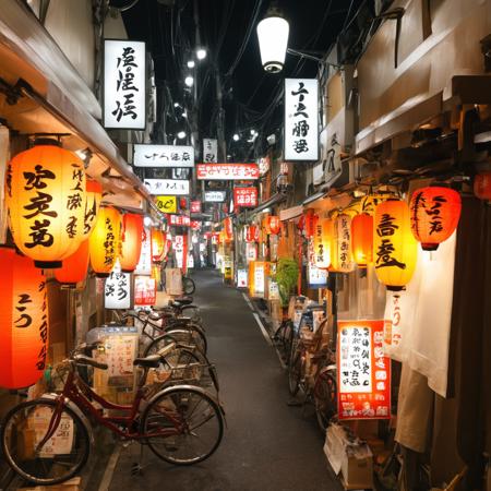 飲み屋街～しょんべん横丁(大阪・十三)  / Bar Street - Shonben Yokocho (Juso, Osaka) SDXL