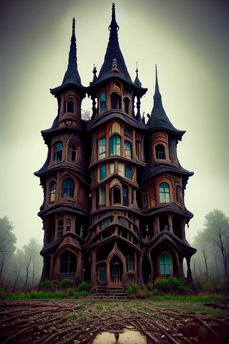 Goth Building Style - Lord of The Rings style house, castle or landscape (gothbuilding)