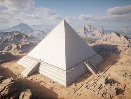 Unweathered Giza Pyramids