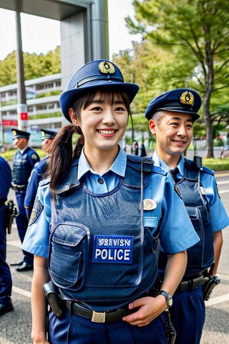 Japanese Police Uniform by Stable Yogi