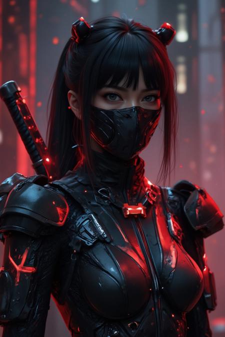 ?Cyberpunk Ninja｜FuturEvoLab版本Flux.1｜A01 (ID: 1275793)