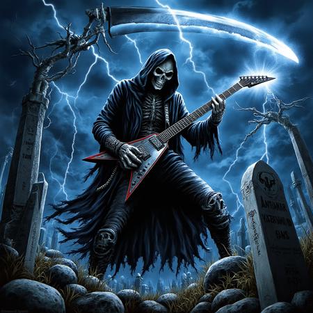 Metal skulls (cringe rocknroll) FLUX AND SDXL