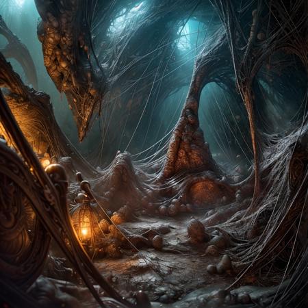 Giant spider lair