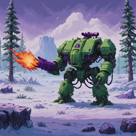 Space Marine Dreadnought - Warhammer 40,000 (SDXL)