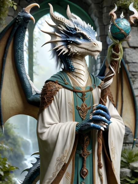 Dracthyr WoW Style [SDXL LoRA]