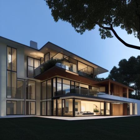 LoRA GDM Luxury Modern House / Building Architecture版本v1.0 (ID: 86362)