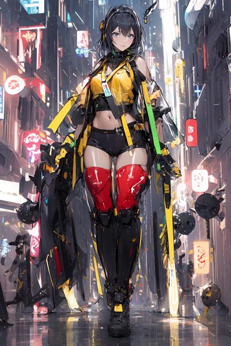 赛博girl/Cyberpunk girl/立绘 服设 人物 Lora