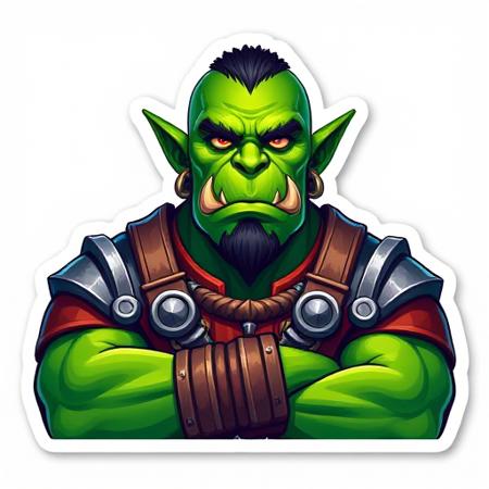 Green Orc Stickers