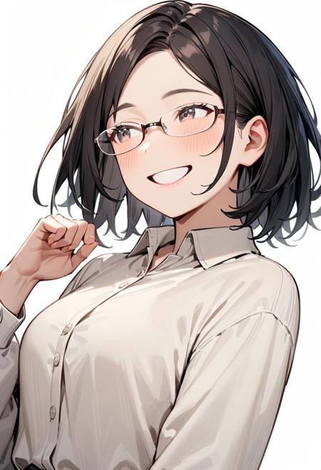 under-rim metal frame glasses SDXL